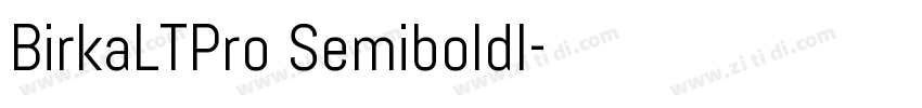 BirkaLTPro SemiboldI字体转换